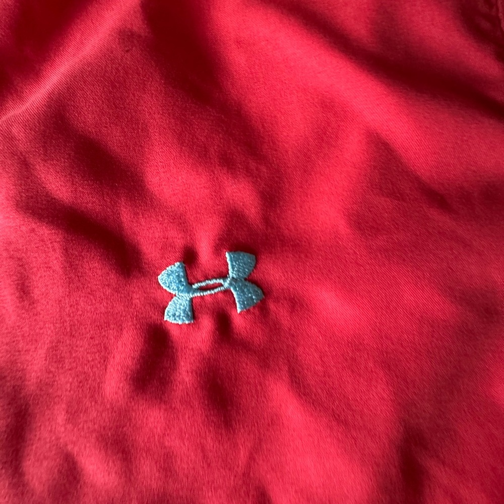 Under Armour Women's Coral Red Track Jacket - Picture 2 of 8
